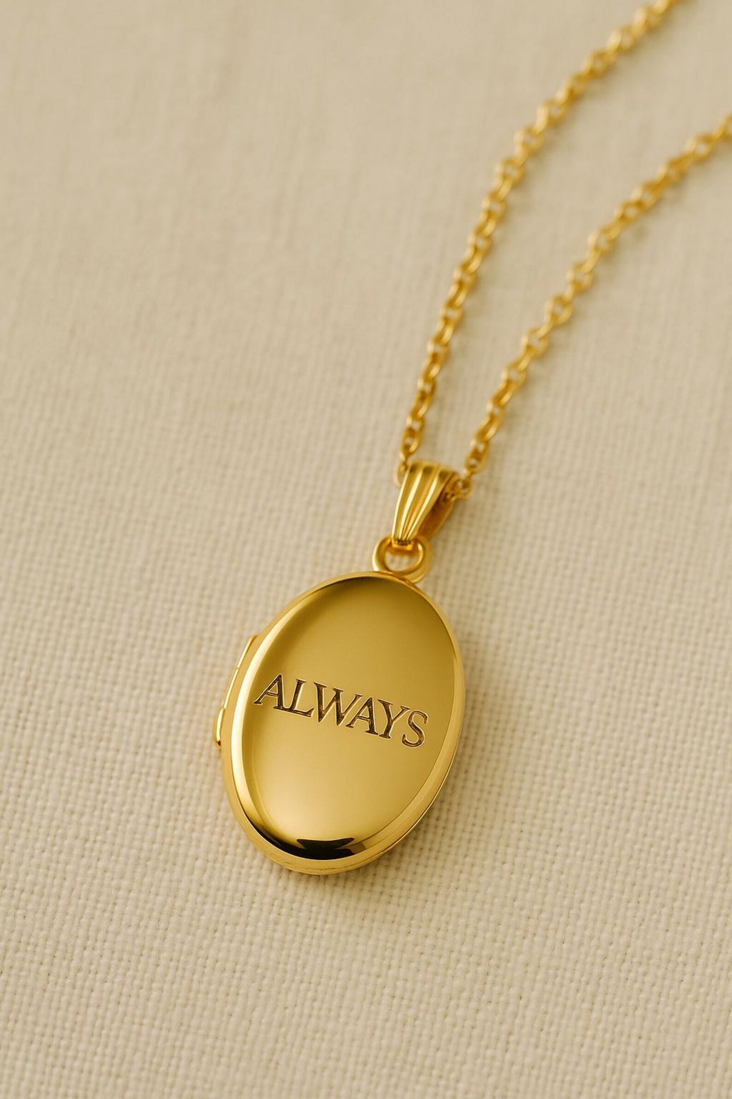 Engraved Oval Locket