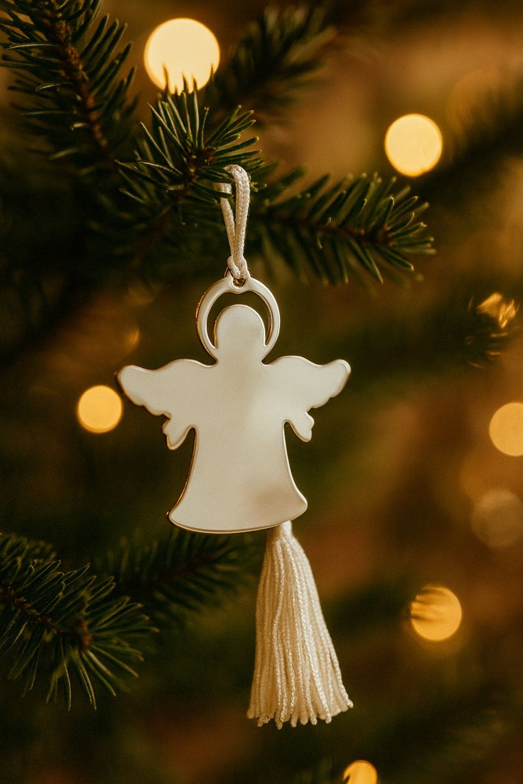 Set of 6 Personalized Christmas Ornaments Snowflake, Angel, Tree, Star, Dove, Snowman