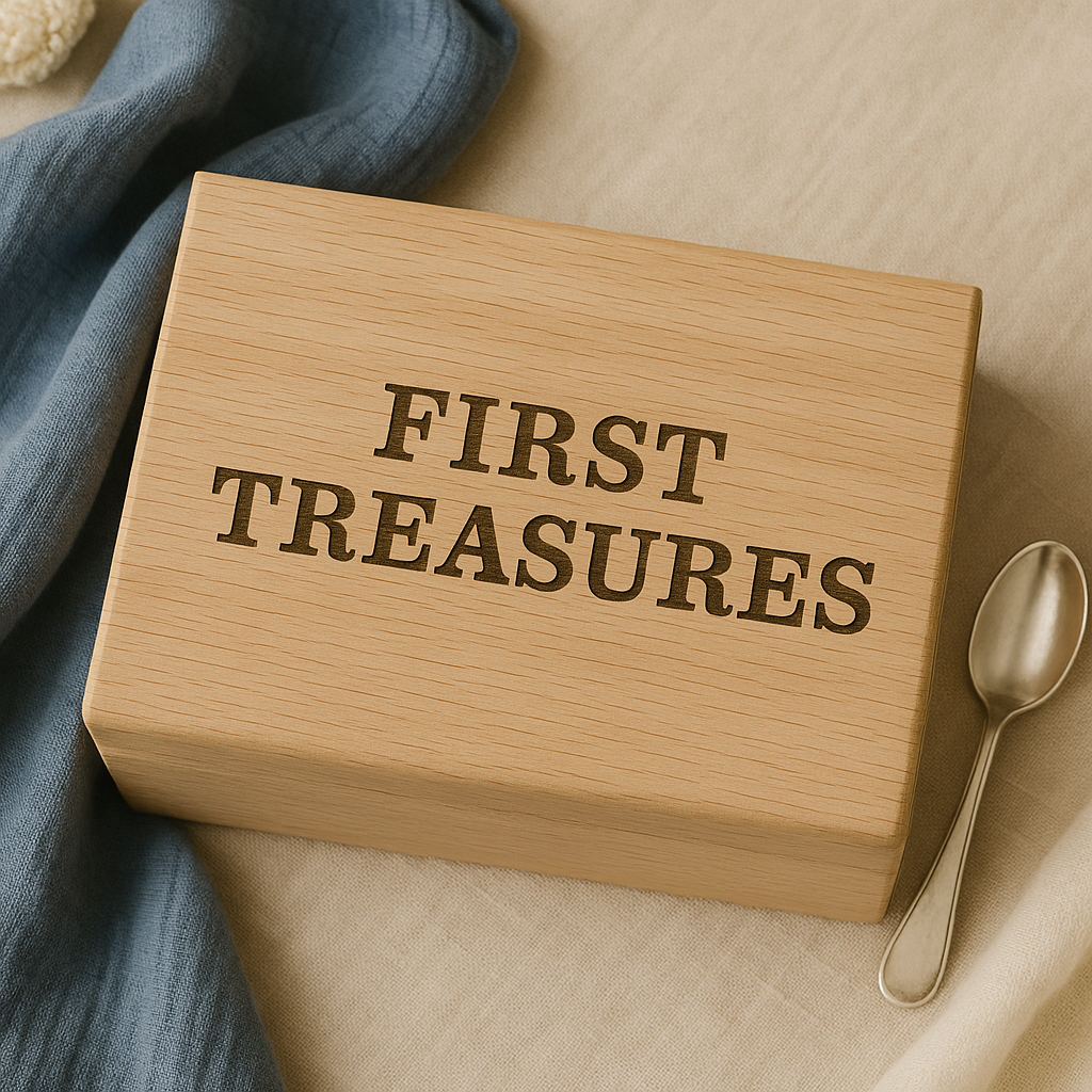 Engraved Wooden Baby Keepsake Box