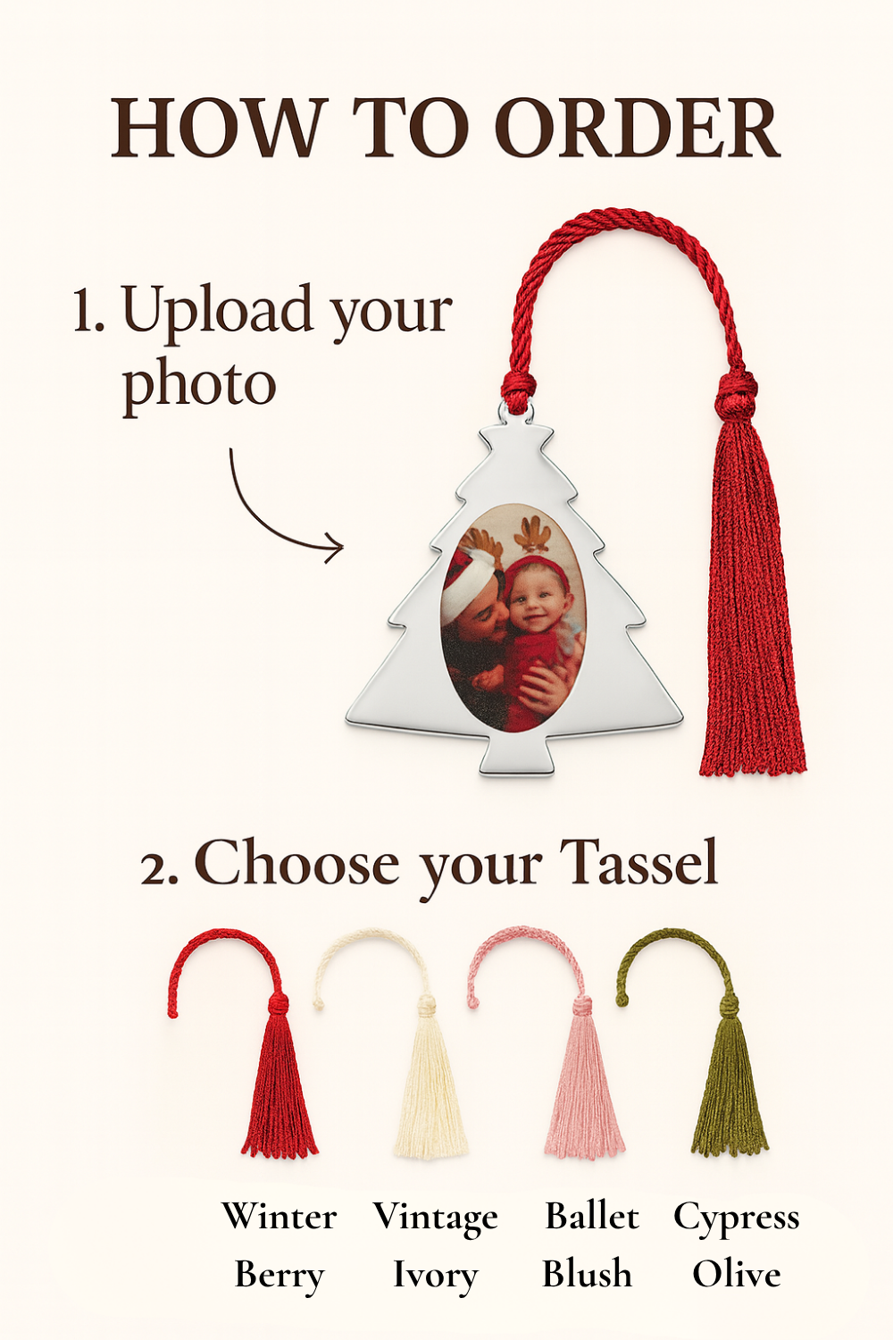 Luxury Sterling Silver Photo Ornament