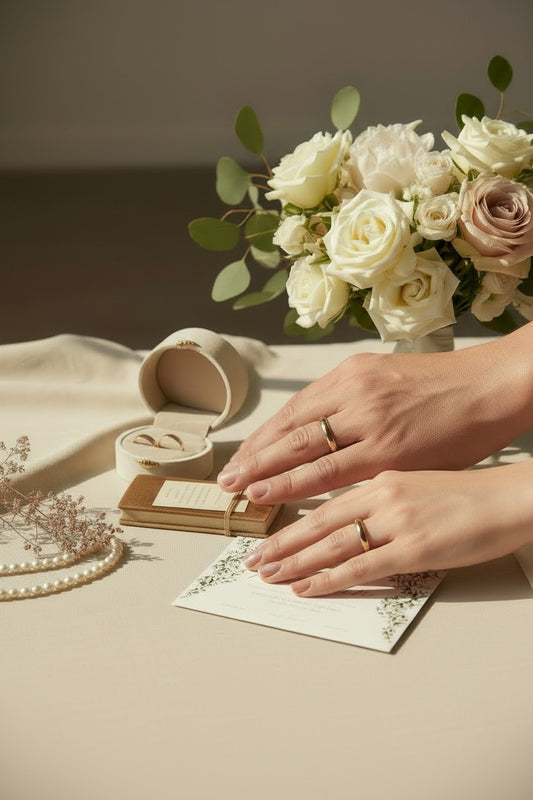 14K gold wedding band
