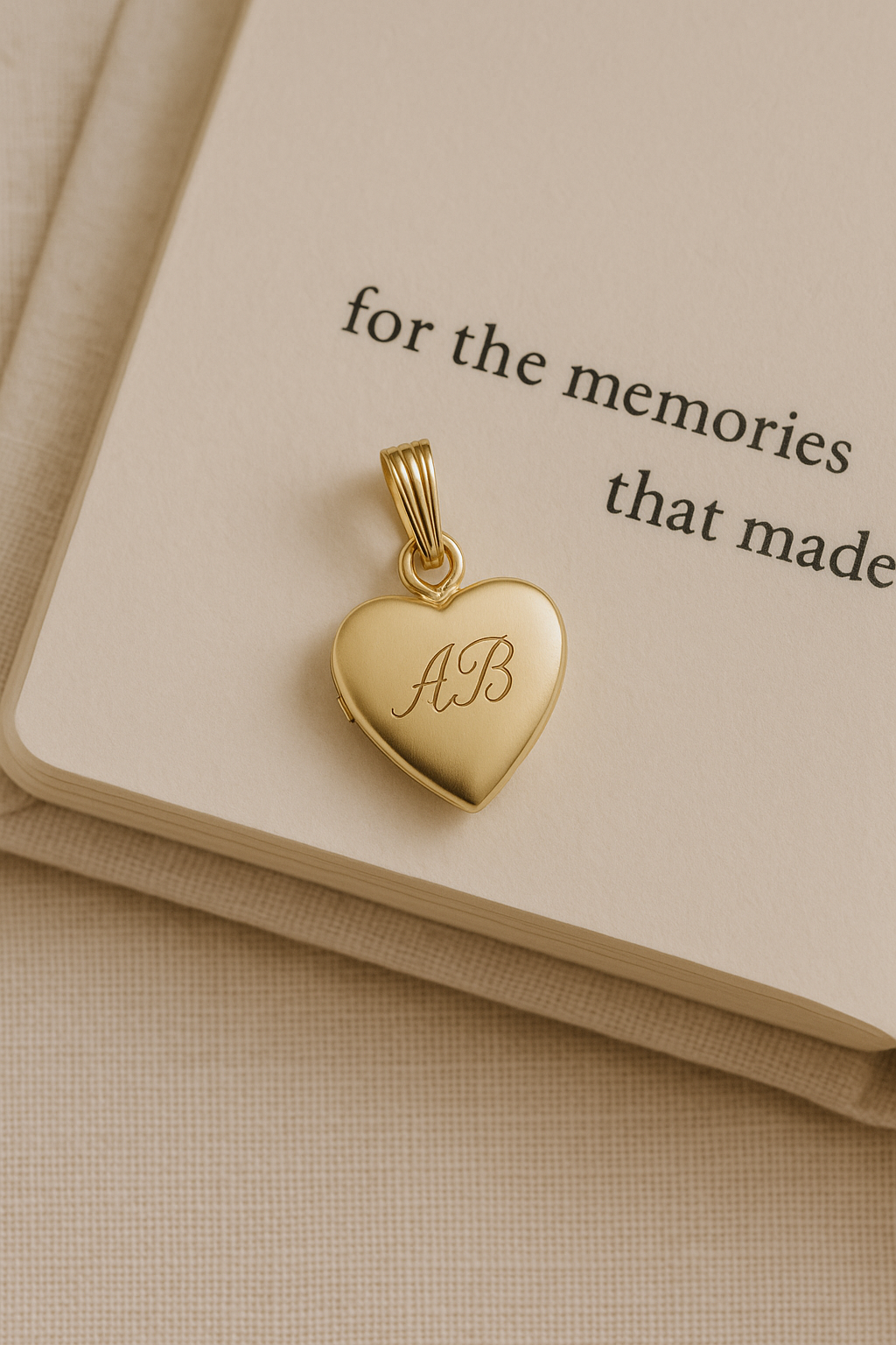 Personalized 14k Gold Heart Locket