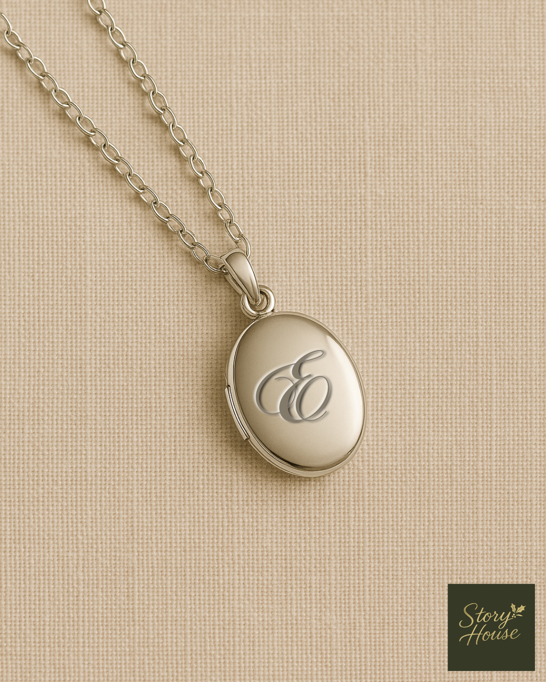 Engraved Oval Locket