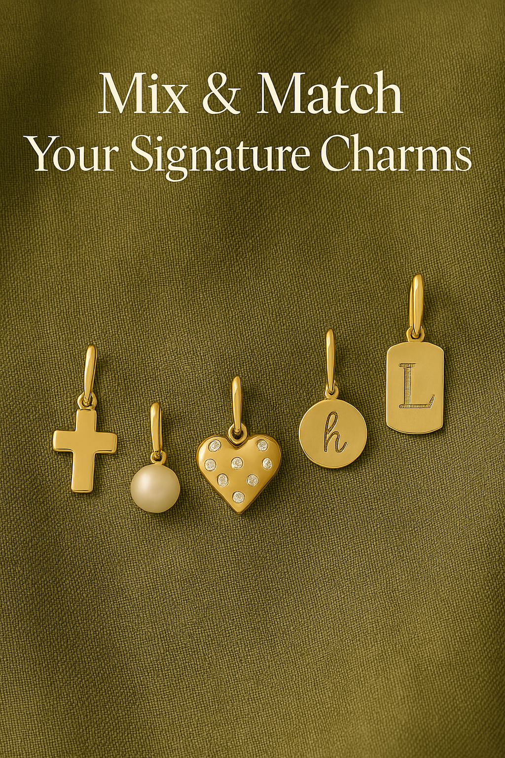 14K Gold Pearl Charm Necklace – White or Black Akoya