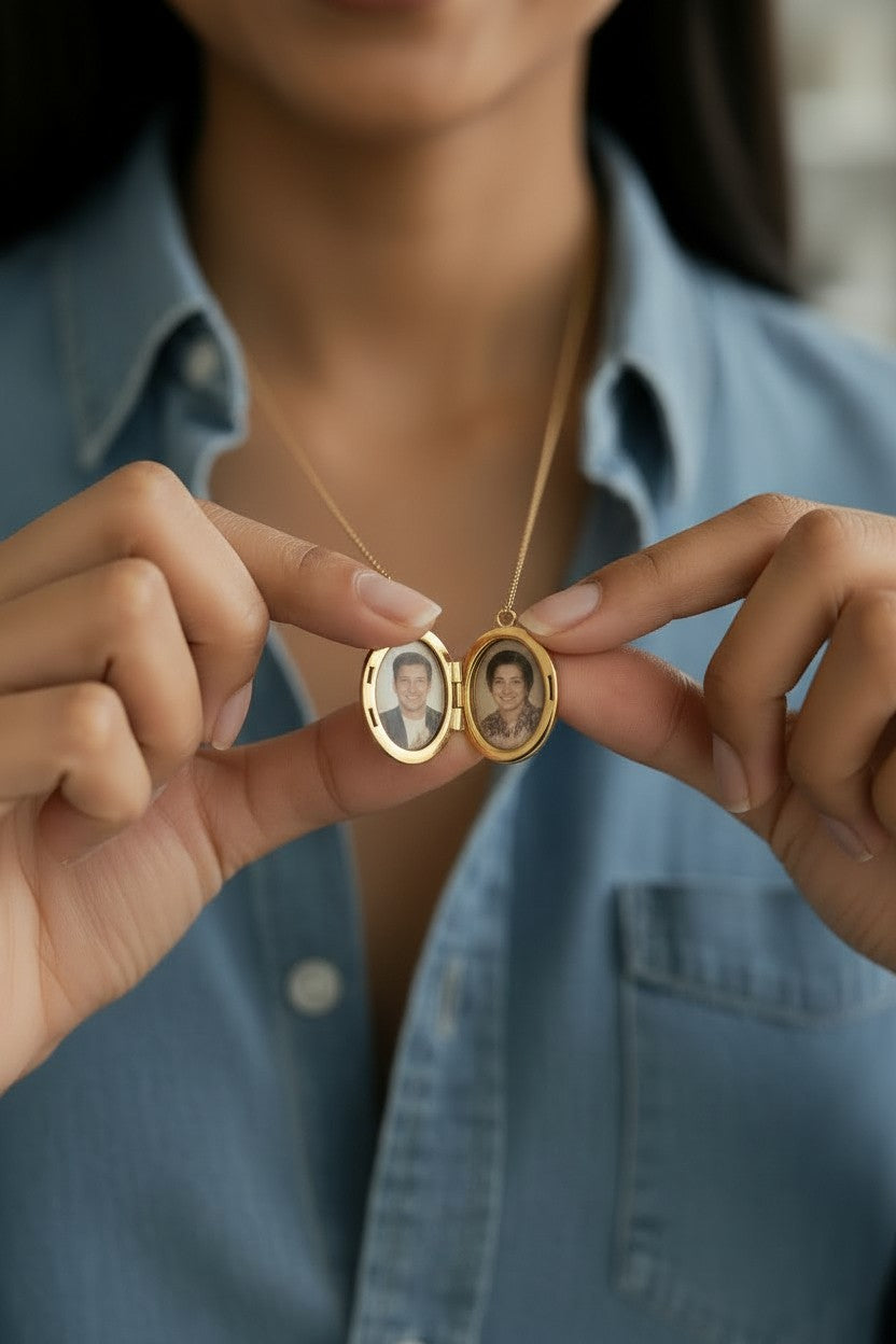 Engraved Oval Locket