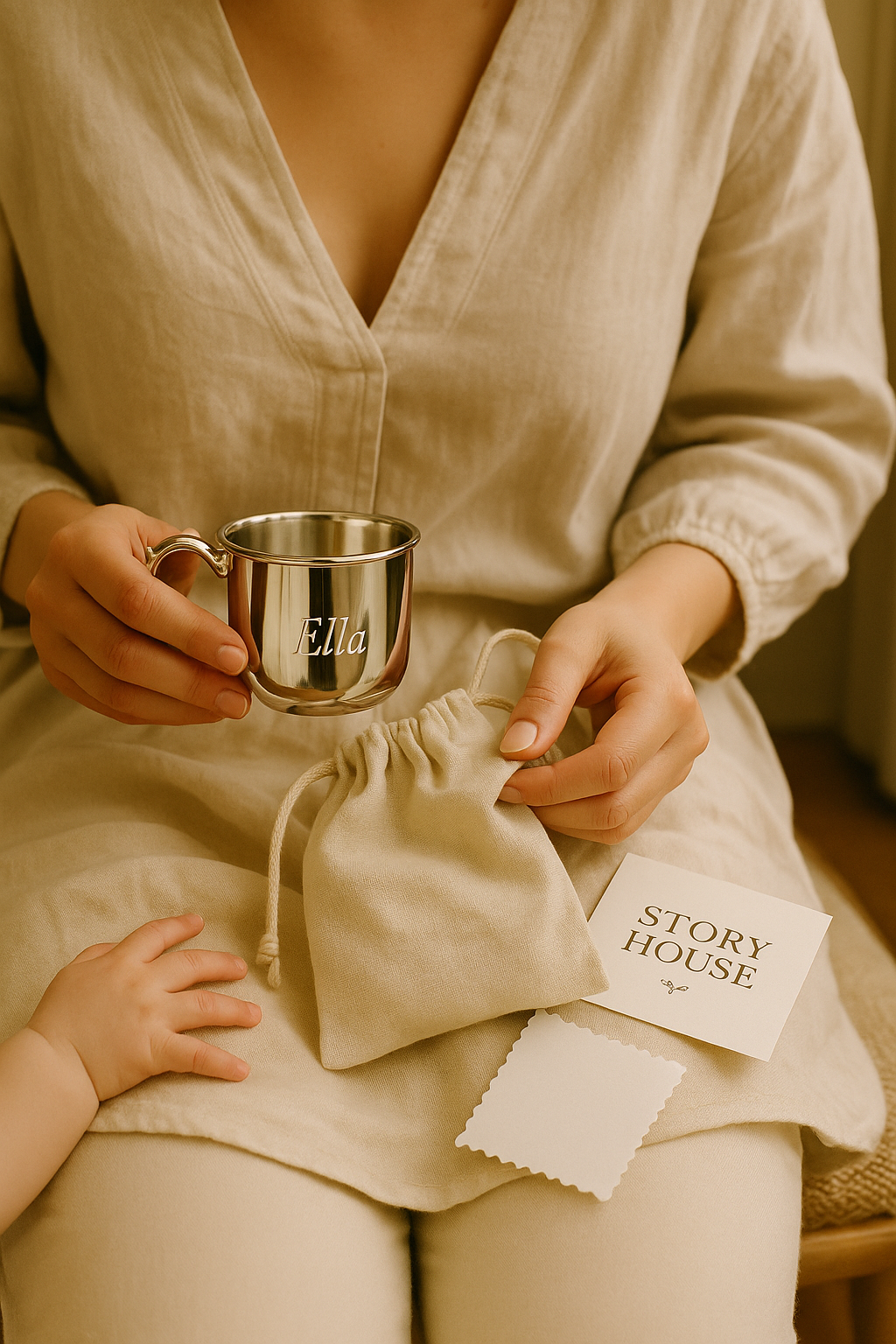 Engraved Silver Baby Cup – Personalized Heirloom Gift