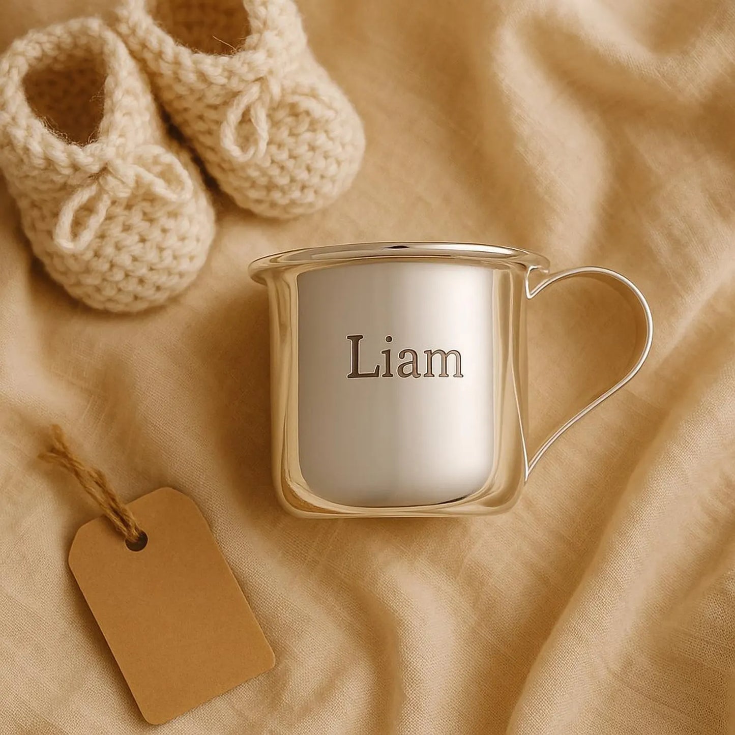 Engraved Silver Baby Cup – Personalized Heirloom Gift