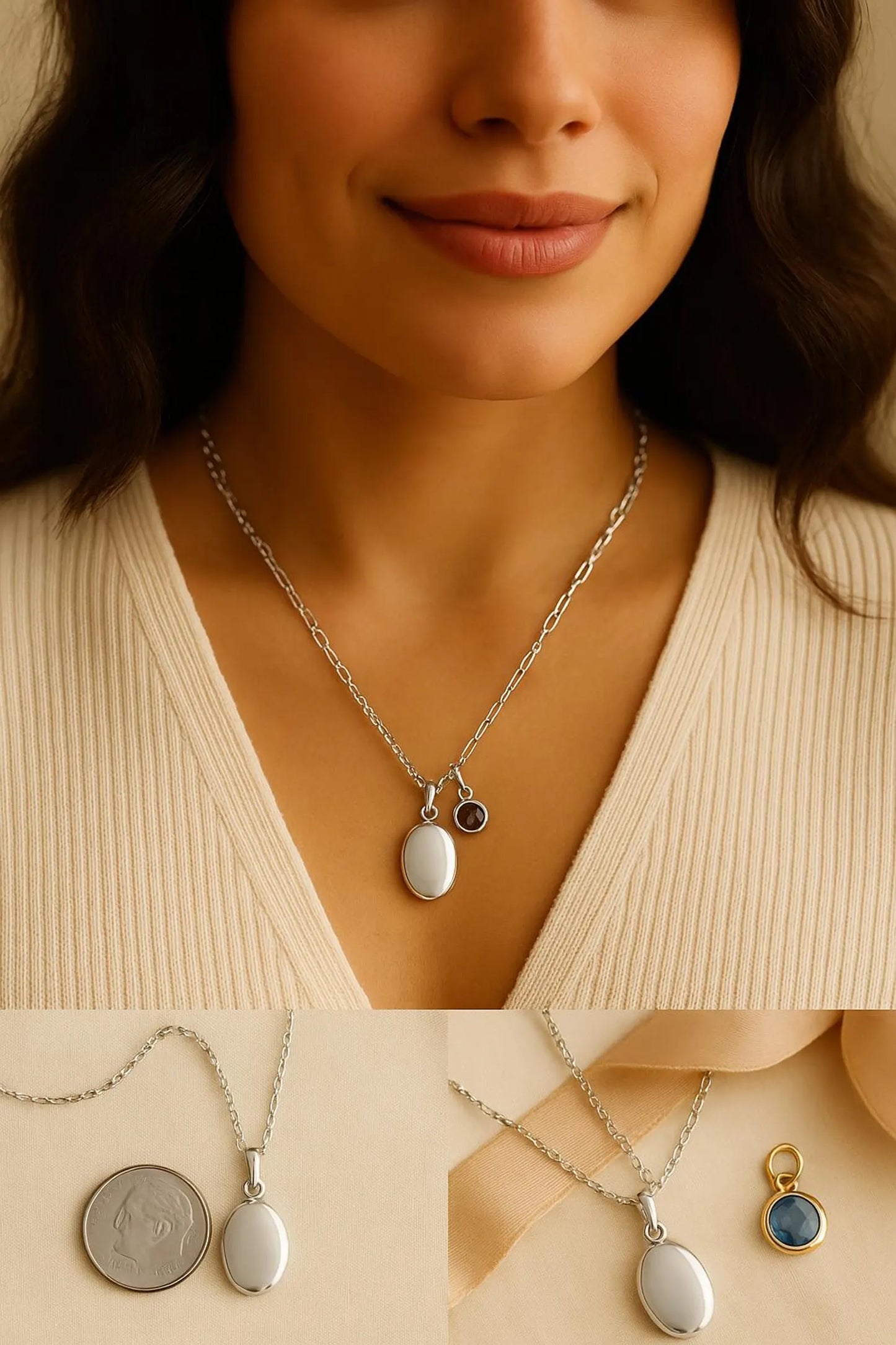 Personalized 14k Gold Oval Locket