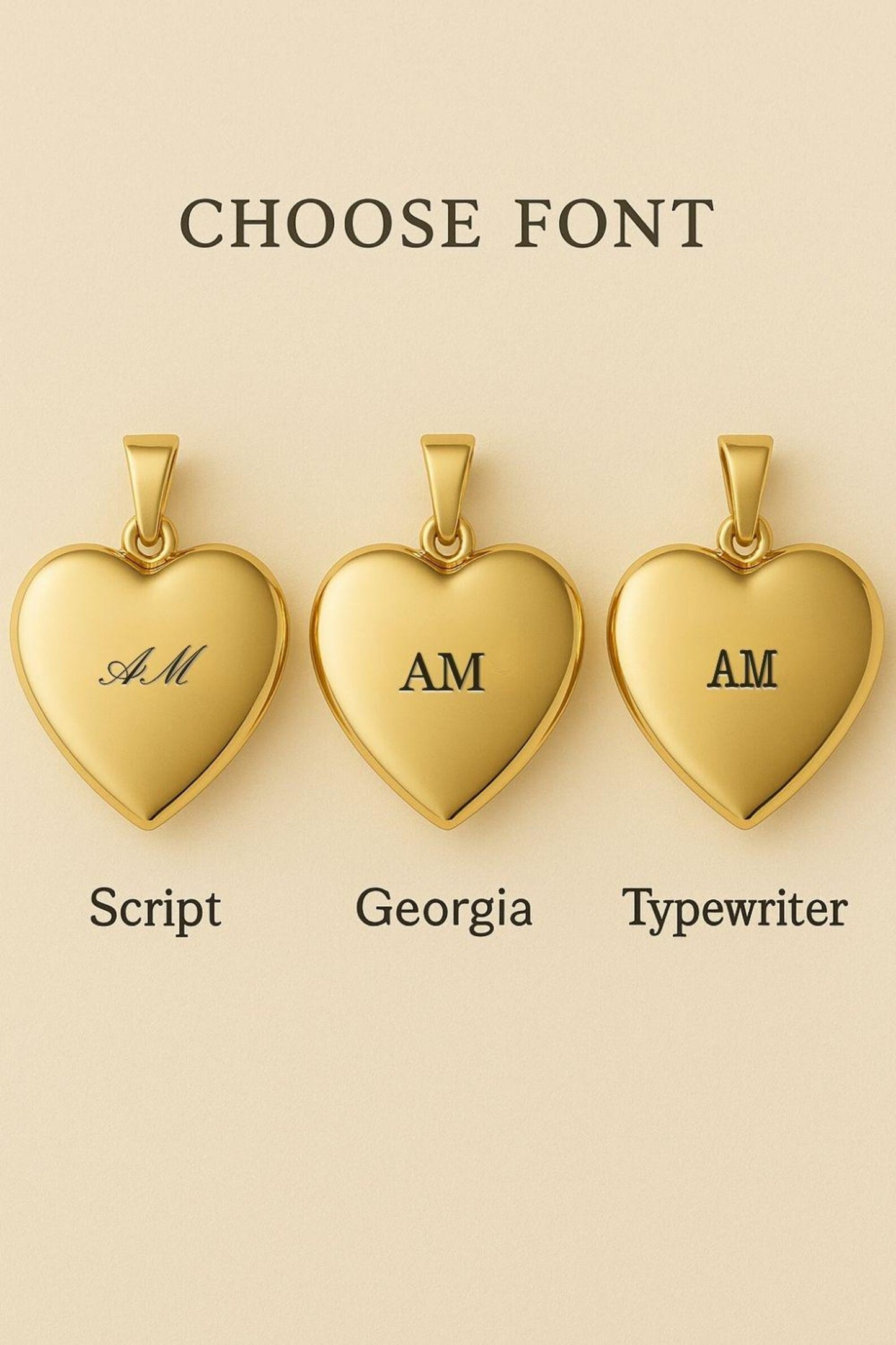 Personalized 14k Gold Heart Locket